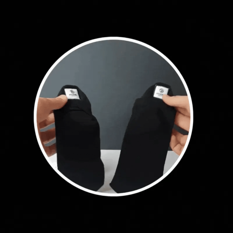 Sneaker Socken mit Druckknopf - 4er Multipack - BLACK BASICS stickez.